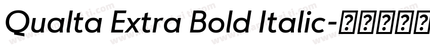 Qualta Extra Bold Italic字体转换